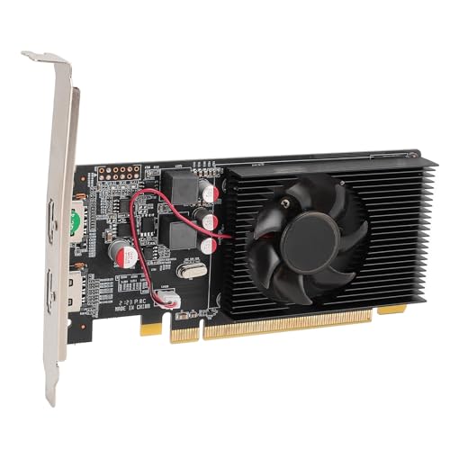 VBESTLIFE Tarjeta Gráfica HD6570 de 2 GB, GPU DDR3 de 64 bits, 650 MHz 533 MHz, Tarjeta de Vídeo para Juegos de Computadora de Escritorio PCIE 2.0 X16 con 2 Puertos HDMI