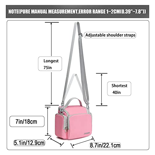 Caden Compact Camera Shoulder Crossbody Bag Case Compatible For Nikon, Canon, Sony Slr/Dslr Mirrorless Cameras And Lenses Waterproof(1.0 S, Pink) #TOP7