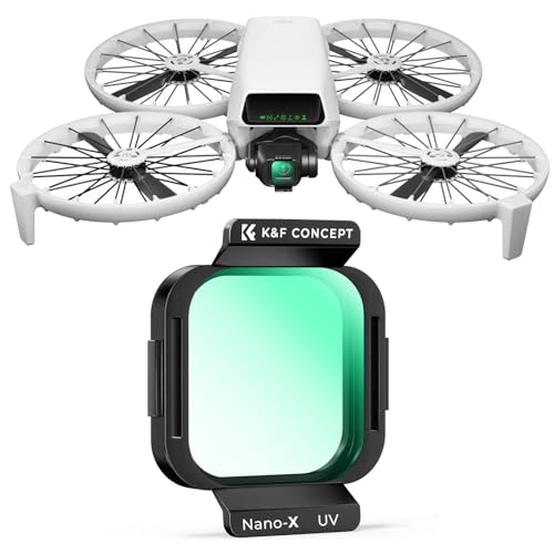 K&F CONCEPT DJI Flip��p�ی�t�B���^�[ (UV) UV�t�B���^�[ �����Y�t�B���^�[ AGC���w�K���X 28�w�i�m�R�[�e�B���O �����h��