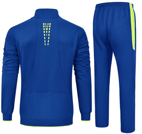 Image of Rdruko Men's Athletic Casual Tracksuit 2 Piece Full Zip Jacket Sweatsuit Outfit Jogger Fleece Set