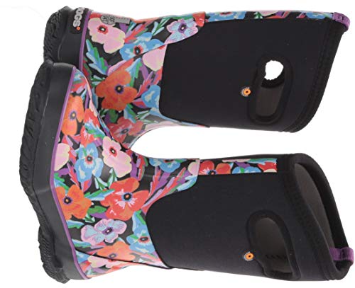 Image of BOGS Girl's Classic Water Pansies (Toddler /Little Kid /Big Kid) Black Multi 4 Big Kid M