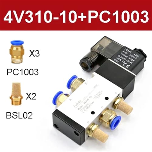 Électrovanne 5 voies 2 positions à commande magnétique stable pour circuit de gaz