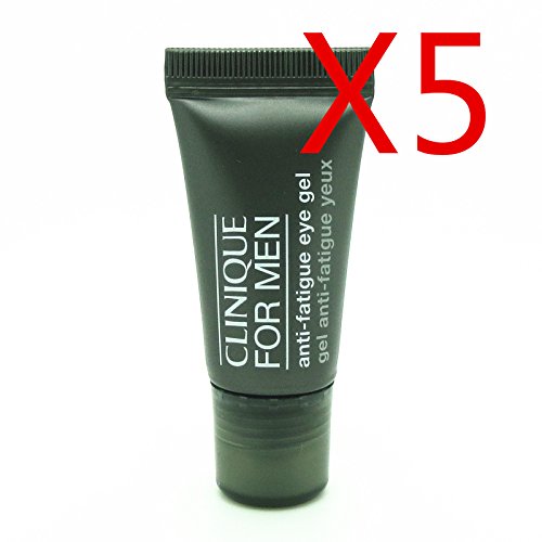 Lot of 5 Clinique for Men Anti-Fatigue Eye Gel Travel Size 0.17 oz / 5 ml each 0.85 oz/25 ml Total