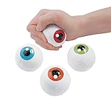 Fun Express Eyeball Stress Balls (Set of 12) Halloween Toys
