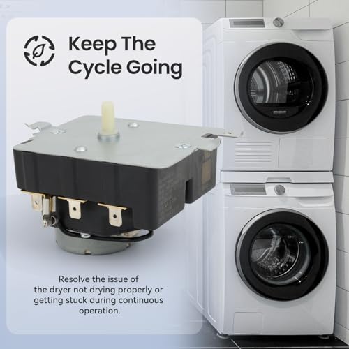 Image of WE4M532 TMD1FM07 Dryer Timer Replacement, Replaces 234D1296P004, WE4M362, WE04M0532, Genuine OEM Quality, Fits GE Hotpoint Dryers, Easy to Install, 2-Year Warranty