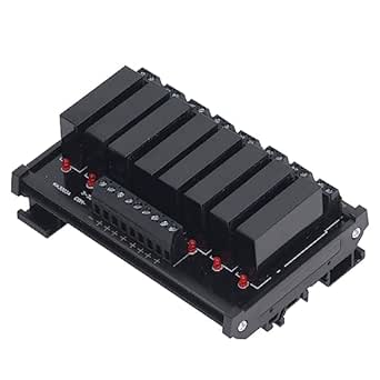 SSR Module, 8 Channel Solid State Relay Board Damp Proof DIN Rail ...