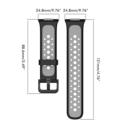 Pulseiras de substituição compatíveis com HW Watch FIT2 pulseiras de silicone respiráveis pulseira d