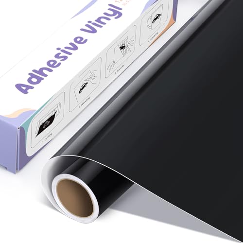 Euqvunn Vinilo Adhesivo Negro 30.5 cm x 300 cm, Vinilo Permanente para Manualidades, Pegatinas, Carteles y Proyectos DIY - Resistente, Fácil de Cortar y Aplicar, Adecuado para Diseños Personalizados Euqvunn Vinilo Adhesivo Negro 30.5 cm x 300 cm, Vinilo Permanente para Manualidades, Pegatinas, Carteles y Proyectos DIY - Resistente, Fácil de Cortar y Aplicar, Adecuado para Diseños Personalizados
