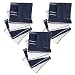 J & M Home Fashions 12Pk Ribbed Terry Dishcloth Blue