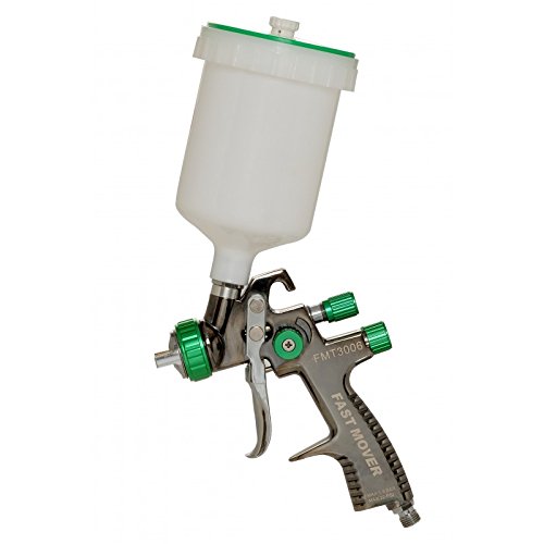 Fast Mover Tools UK LVLP Gravity Feed Spray Gun, 600cc Pot, 1.3mm Set Up