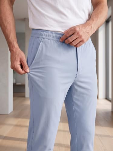 Image of SaintX Men's 4-Way Stretchable Athleisure Pants | Sweat Wicking Fabric | Slim Fit | Active - Sports Wear | Travel, Lounge & Casual Wear | Stylish Back Zipper Pocket | Available in Plus Size (ST06)