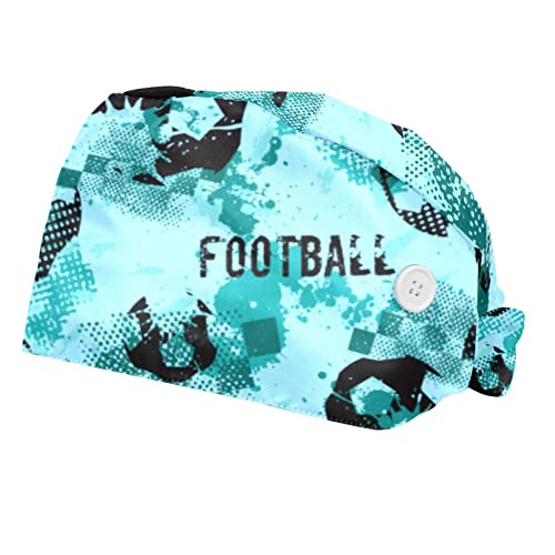 Casquettes de travail respirantes JDEZ anti-transpiration à motif football