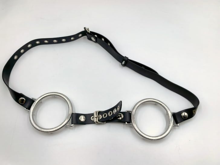 Soutien-gorge harness réglable à rivets pour stimulation intense et bondage