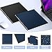 HOUYEE 100 Pack Binding Covers Set, 8.5x11 Inches, Including 50 Pcs 12 Mil Black Plastic Binding Covers, 50 Pcs 12 Mil Navy Blue Plastic Binding Covers, Sand Textured, Letter Size