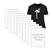 Printable HTV Heat Transfer Vinyl for Inkjet Printers Iron-On Dark T-shirt Fabric Transfer A4 Size, 15 Sheets