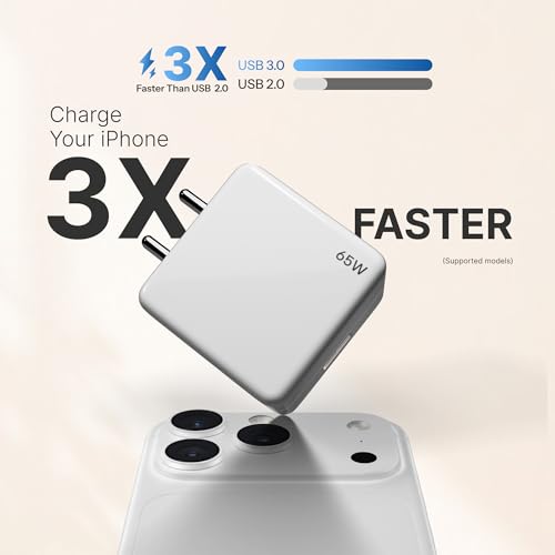 Image of GiGreen 65W Charger Warp /Dash Adapter with Type C Cable Compatible for Oneplus 15,15R,13,13R,13S,12,12r,11,11r,10 pro,Nord 5,4,3,Ce5,Ce2 Lite, Nord Ce4 by AILKIN