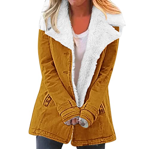 Manteau d'hiver chaud pour femme grande taille imprimé orange