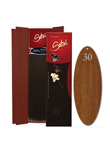 Human Hair Weave - 100% Remi Yaki 10" - #30 Dark Blonde - Size: 08"