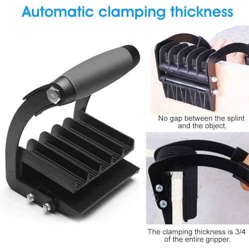 YelaJoy Panel Gripper, Panels Carrier Heavy Duty Metal Board Gripper,Glass Plate Carrier, Ergonomic Panel Carrier,for Plywood Particle Board Thick Glass Panels