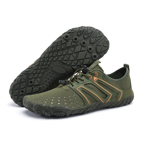 Image of Hiking Barefoot Shoes for Women Men Breathable & Non-Slip Athletic Barefoot Wide Toe Water Shoes Lightweight Perfect for Walking,Running,and Swimming
