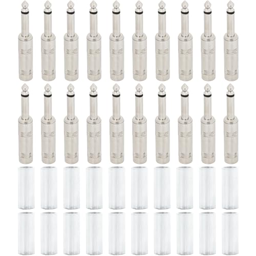 Fiche Connecteur Jack 1/4 Mono TS Mâle Heavy Duty pour Ampli et Guitare