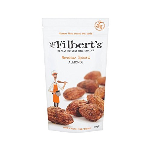 �X�p�C�X�A�[�����h110�O�����������b�R (Mr Filbert's) (x 2) - Mr Filbert's Moroccan Spiced Almonds 110g (Pack of 2)