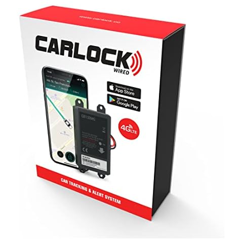 CARLOCK Wired Hidden GPS Car Tracker - 12-24v Battery, Anti Theft Car Device, 4G LTE, Instant Alerts, Easy Install, Multi-Network SIM, Real-Time Monitoring Cover