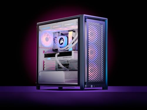 Image of CORSAIR Frame 4000D Vault Series Modular Mid-Tower ATX PC Case - High Airflow, InfiniRail Fan Mounting System, Modular Customization, Spacious Interior, GPU Anti-Sag - Nova