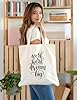 XIARON Flat Tape Handle Tote Bag work hard dream big customizable design 340g/m² thick fabric Replaces school bag S Black #1
