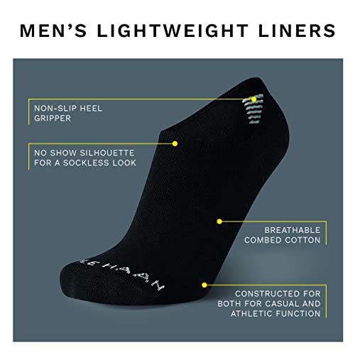 Cole Haan Men's Socks - Lightweight Liner Socks With Heel Grip (2 Pack), Size 7-12, Assorted #TOP2