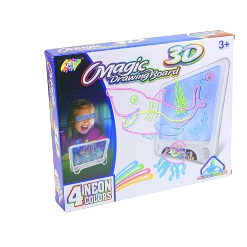 Pebble Hug 3D Fluorescent Drawing Board Magic, Luminous Three-Dimensional Writing Board, Graffiti Board Lighting Puzzle, Children Drawing Board, Educa