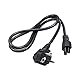 Akyga AK-NB-08A Netzkabel für Laptop Notebook 3 Pin Polig IEC C5 / EU CEE 7/7 1m