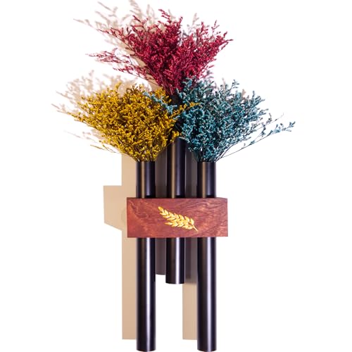 Meinvcisi Steel Tubes Hanging Planters Vase Metal Flowers Wall Arts,