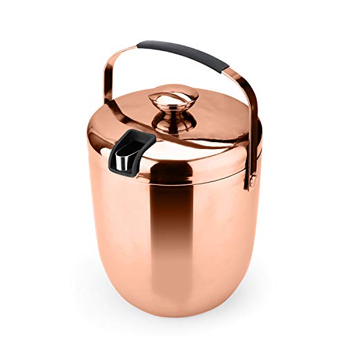 T-rainbow Insulated Double Walled Stainless Steel Ice Bucket for Parties, BBQ & Buffet