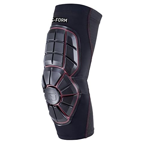 G-Form Baseball Pro Extended Elbow Guard, Black/Red Cover