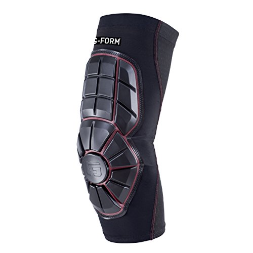 G-Form Baseball Pro Extended Elbow Guard, Black/Red, Adult X-Large