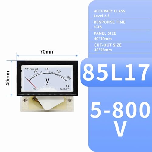 DC/AC�d���v 1V~800V �p�l���T�C�Y40*70mm ���T�C�Y38*68mm 1��(85L17 AC,800v)