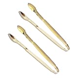 Warmhm 2Stücke Mini Eiszange aus Vergoldetem Zuckerwürfel für Teepartys Hochzeiten und Buffet Hochwertiges Gastronomie Zubehör für Fingerfood