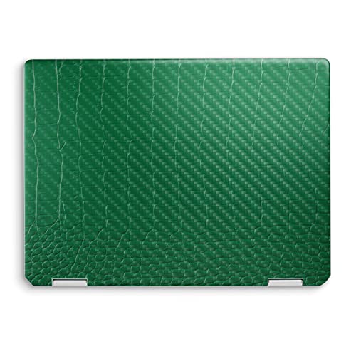Image of MightySkins Carbon Fiber Skin Compatible with HP Spectre x360 14 inch (2022) Full Wrap Kit - Alligator | Protective, Durable Textured Carbon Fiber Finish | Easy to Apply | Made in The USA
