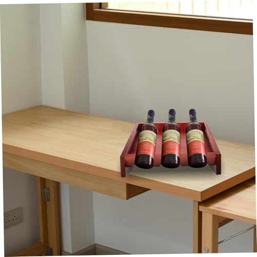 Soporte de madera para botellas de vino de mesa miniatura 4