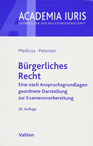 Bürgerliches Recht: Eine nach Anspruchsgrundlagen geordnete Darstellung zur Examensvorbereitung Bürgerliches Recht: Eine nach Anspruchsgrundlagen geordnete Darstellung zur Examensvorbereitung
