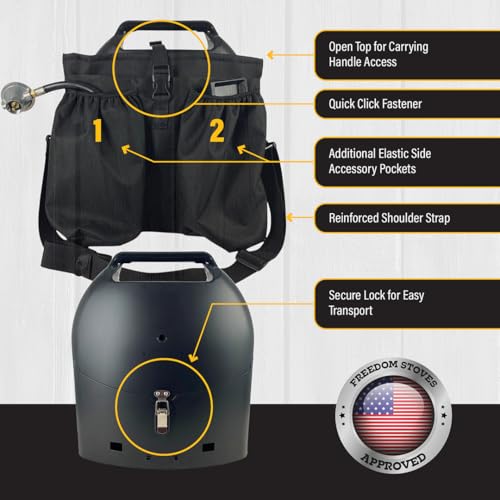 Image of Freedom Stoves Portable Gas Grill & Griddle Combo, 9,200 BTU