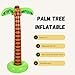 4E's Novelty 2 Pack Giant Inflatable Palm Trees 6 Ft Tall - Palm Tree Blow Up for Tropical Seaside Inflate Trees Party Decorations, Summer Beach Tree Party, Beach Decoration Plant Birthday Supplies
