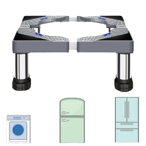 Washer Dryer Stands Pedestal 28" Wide Universal Load 880LB/400KG Base Stand for Washer Refrigerator Washing Machine Dryer Fridge Stand Universal Stand Base,White4Foot-20cm