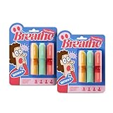 NEWELLME Dual-Use Aromatherapy Nasal Stick - 3 Refreshing Scents (Mint, Watermelon, Tropical) for Sinus Relief, Energy Boost & On-The-Go Comfort, 6 Pack