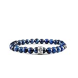 Armband mit halb Edelstein Perlen