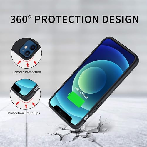 Coque de batterie fine iPhone 13 Mini étui portable noir 6800 mAh - 3