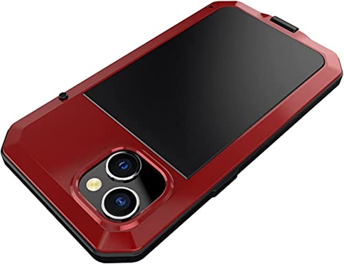 Funda para iPhone 14 robusta color rojo con blindaje estructural GUMMMY 4