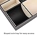 Baoyun Mens Valet Tray Organizer, Mens Jewelry Box, Nightstand Organizer for Men with 5 compartments, Faux Leather Key Tray for Entryway Table, Bedside Storage for Watch, Coin, Phone Gifts for Men