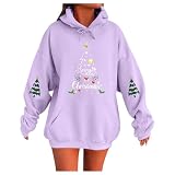 Sudadera Deportiva de Manga Larga con Estampado de Letras para otoño e Invierno, Ideal para Uso Informal. (Purple, M)